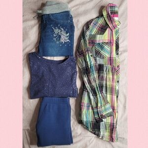 Youth Long Sleeve Tops & Pants Bundle Girls size 10-12